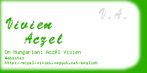 vivien aczel business card